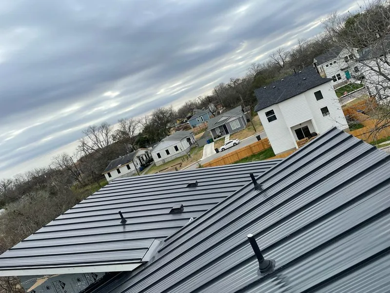 Standing seam metal roof panels with vents for Skylight Repair in Omak